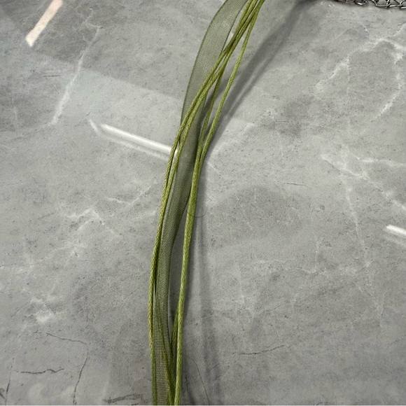 Blown Glass Pendant Teardrop Unique Necklace With Lobster Clasp Closure - Picture 7 of 10